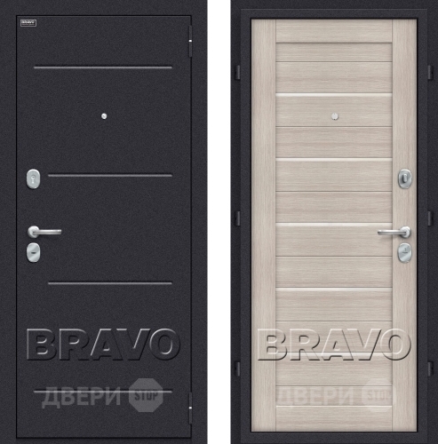 Входная металлическая Дверь Bravo Оптим Техно Капучино в Коломне