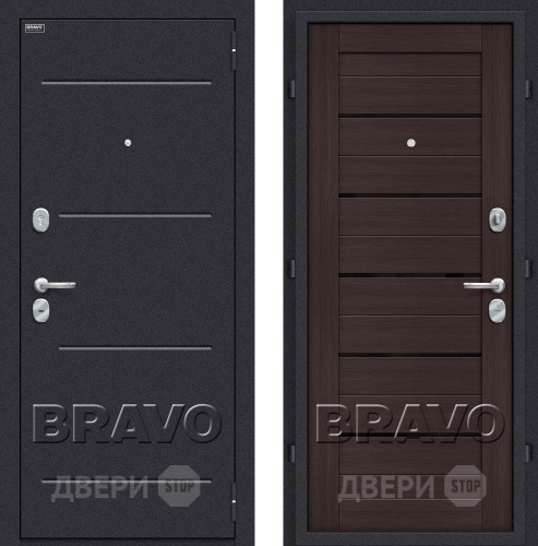 Дверь Bravo Оптим Техно Венге в Коломне