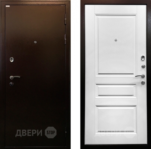 Входная металлическая Дверь Ратибор Статус 3К Белый Ясень в Коломне