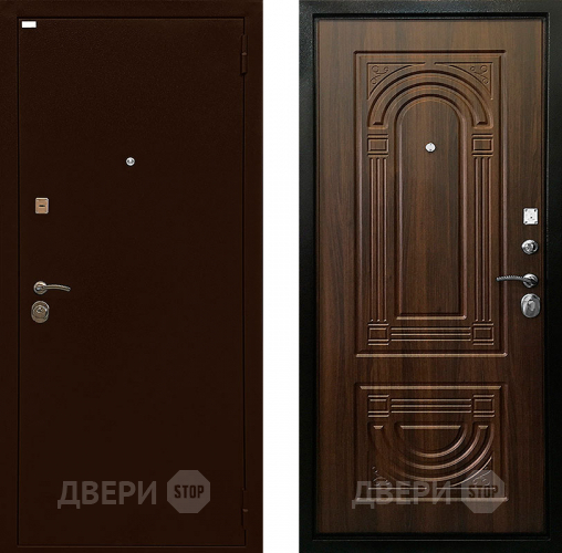 Входная металлическая Дверь Ратибор Оптима 3К Орех бренди в Коломне