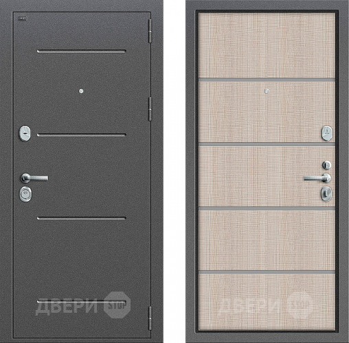Входная металлическая Дверь Groff Т2-204 Cappuccino Crosscut в Коломне