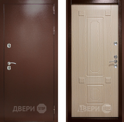 Входная металлическая Дверь (Дверной Континент) Термаль Ультра Беленый дуб в Коломне