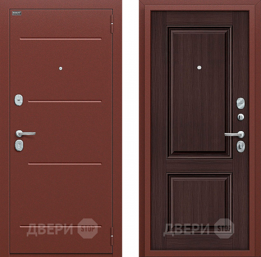 Входная металлическая Дверь Bravo Оптим Стиль Wenge Veralinga в Коломне