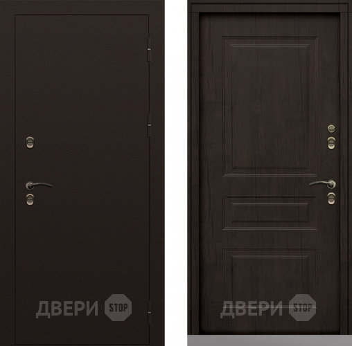 Входная металлическая Дверь Сибирь Термо-Стандарт тиковое дерево в Коломне
