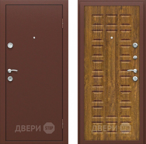Входная металлическая Дверь СТОП ЭКО-2 Дуб Золотистый в Коломне