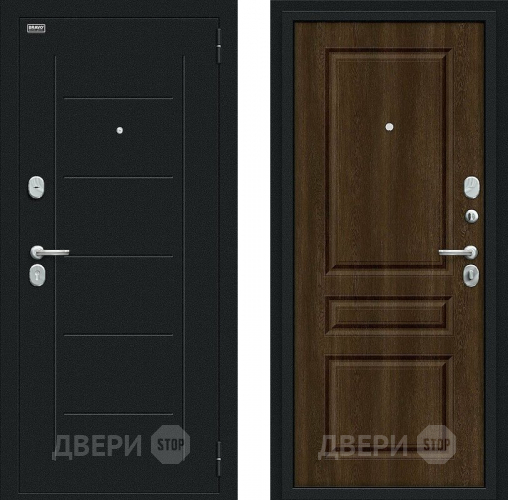 Дверь Bravo Пик Букле черное/Dark Barnwood в Коломне