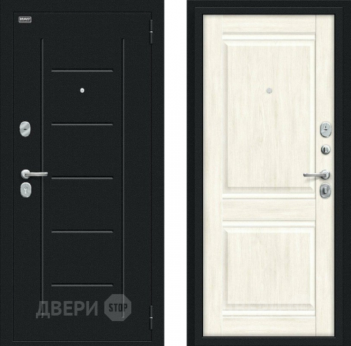 Дверь Bravo Некст Kale Букле черное/Nordic Oak в Коломне