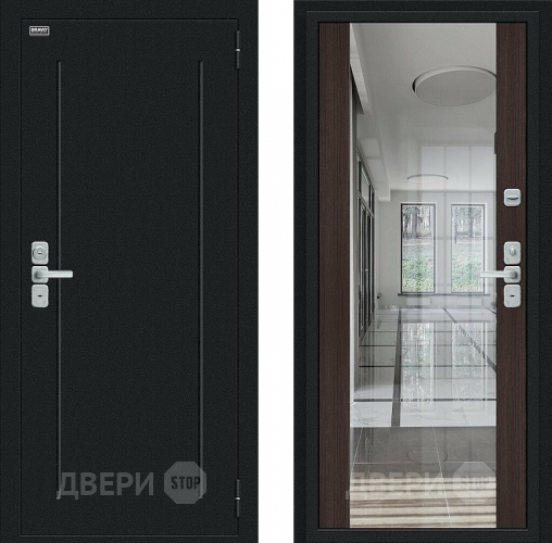 Дверь Bravo Глори Букле черное/Wenge Veralinga в Коломне