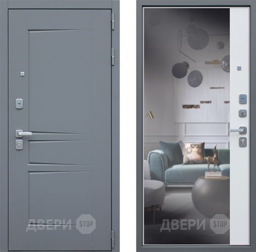 Дверь АСД Челси с зеркалом в Коломне