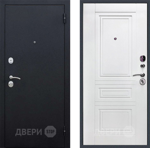 Дверь Локо 3к антик серебро/ белое дерево в Коломне