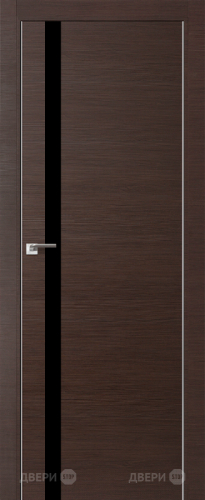 Межкомнатная дверь ProfilDoors 6Z венге кроскут (черный лак) в Коломне