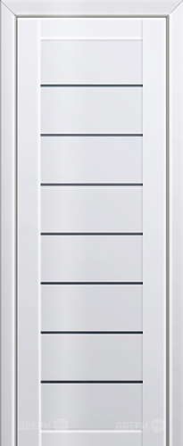 Межкомнатная дверь ProfilDoors 71L белый люкс (графит) в Коломне