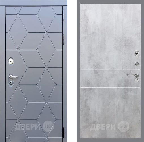 Дверь Стоп КОСМО ФЛ-290 Бетон светлый в Коломне