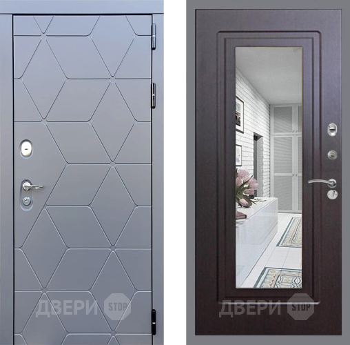 Дверь Стоп КОСМО Зеркало ФЛ-120 Венге в Коломне