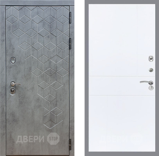 Входная металлическая Дверь Стоп БЕТОН ФЛ-290 Силк Сноу в Коломне