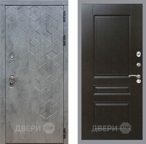 Дверь Стоп БЕТОН ФЛ-243 Венге в Коломне