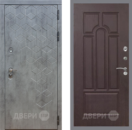 Входная металлическая Дверь Стоп БЕТОН ФЛ-58 Венге в Коломне