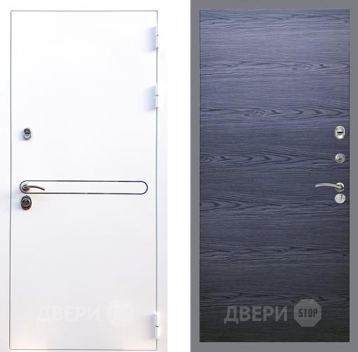 Дверь Стоп Лайн Вайт Гладкая Дуб тангенальный черный в Коломне