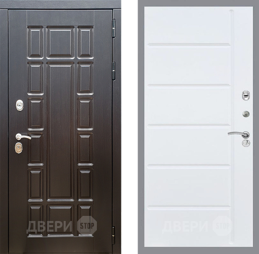 Входная металлическая Дверь Стоп НЬЮ ЙОРК ФЛ-102 Белый ясень в Коломне