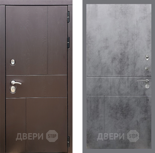 Входная металлическая Дверь Стоп УРБАН ФЛ-290 Бетон темный в Коломне