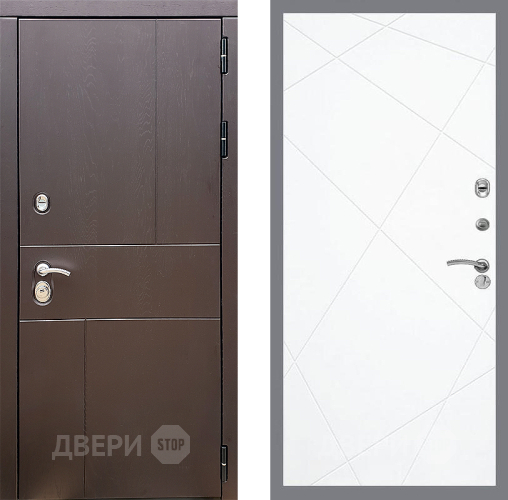 Входная металлическая Дверь Стоп УРБАН ФЛ-291 Силк Сноу в Коломне