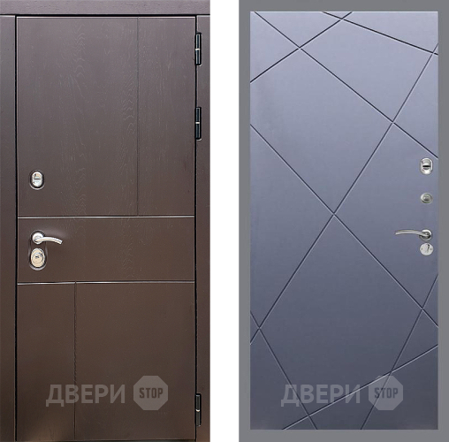 Входная металлическая Дверь Стоп УРБАН ФЛ-291 Силк титан в Коломне