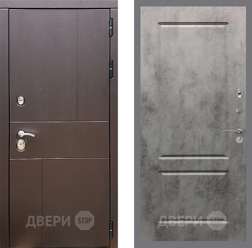 Дверь Стоп УРБАН ФЛ-117 Бетон темный в Коломне