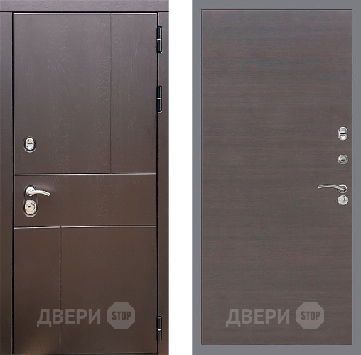 Входная металлическая Дверь Стоп УРБАН Гладкая венге поперечный в Коломне