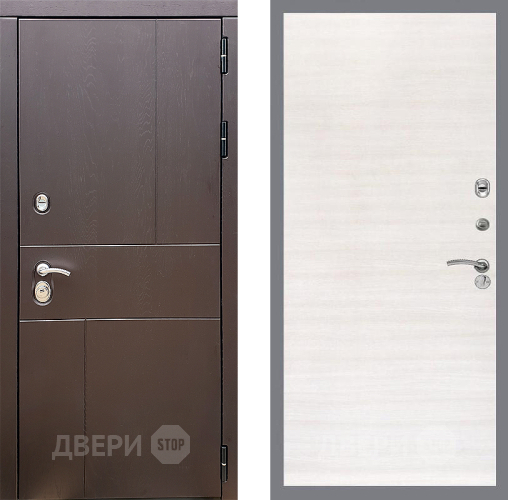 Входная металлическая Дверь Стоп УРБАН Гладкая Акация светлая в Коломне