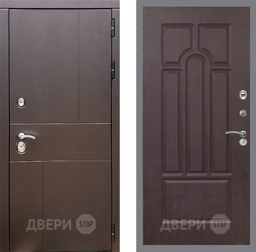 Входная металлическая Дверь Стоп УРБАН ФЛ-58 Венге в Коломне
