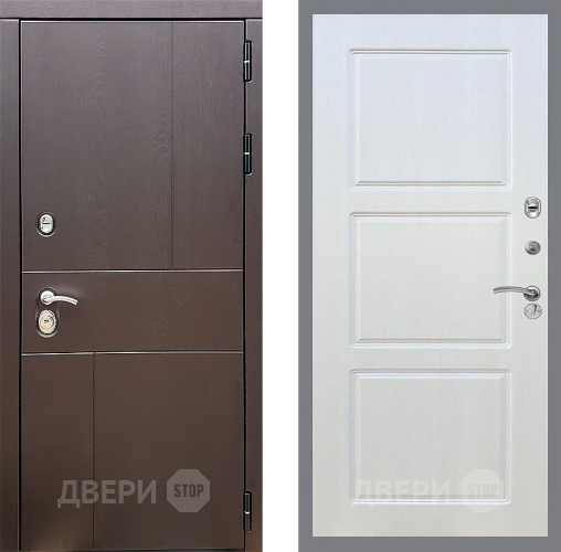 Входная металлическая Дверь Стоп УРБАН ФЛ-3 Лиственница беж в Коломне