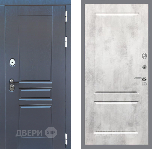 Дверь Стоп ПЛАТИНУМ ФЛ-117 Бетон светлый в Коломне