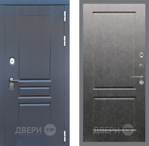 Входная металлическая Дверь Стоп ПЛАТИНУМ ФЛ-117 Штукатурка графит в Коломне