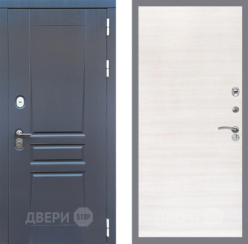Входная металлическая Дверь Стоп ПЛАТИНУМ Гладкая Акация светлая в Коломне