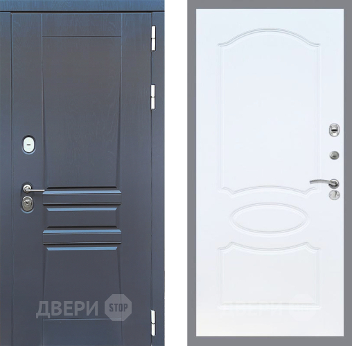 Дверь Стоп ПЛАТИНУМ ФЛ-128 Белый ясень в Коломне