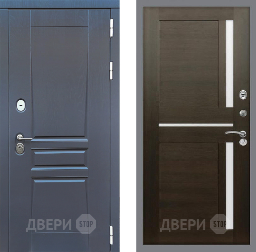 Входная металлическая Дверь Стоп ПЛАТИНУМ СБ-18 Венге в Коломне