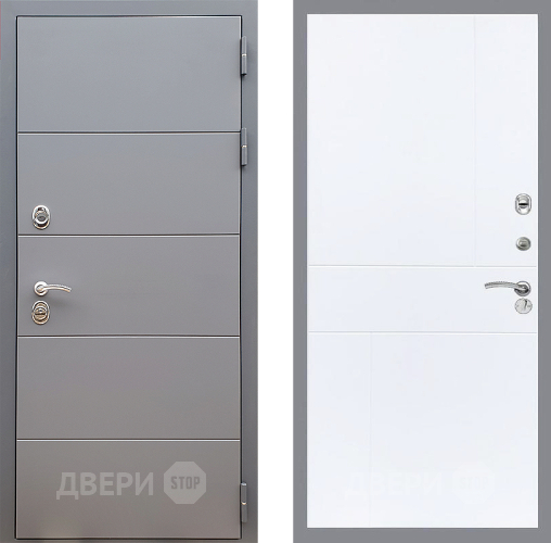 Дверь Стоп АРТ ГРАФИТ ФЛ-290 Силк Сноу в Коломне