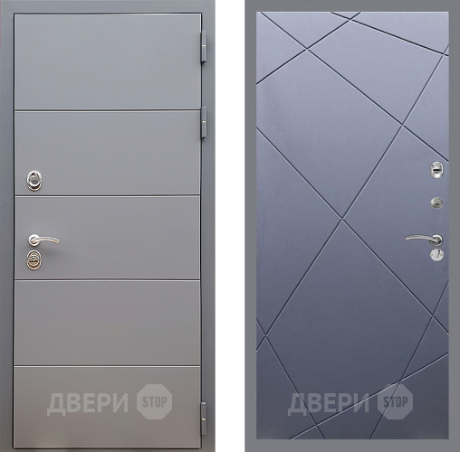 Дверь Стоп АРТ ГРАФИТ ФЛ-291 Силк титан в Коломне