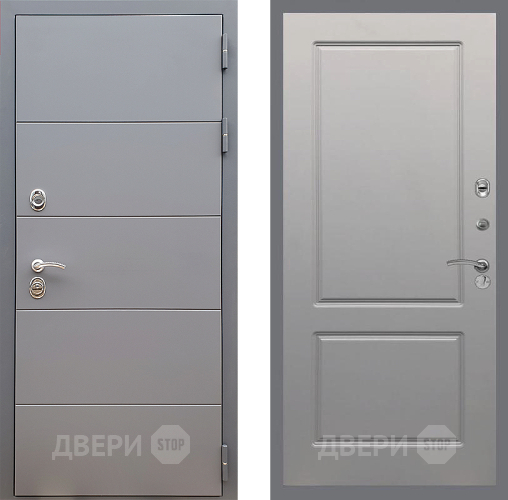 Входная металлическая Дверь Стоп АРТ ГРАФИТ ФЛ-117 Грей софт в Коломне