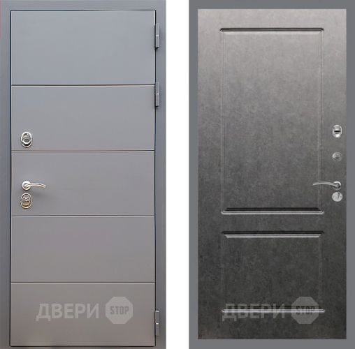 Дверь Стоп АРТ ГРАФИТ ФЛ-117 Штукатурка графит в Коломне
