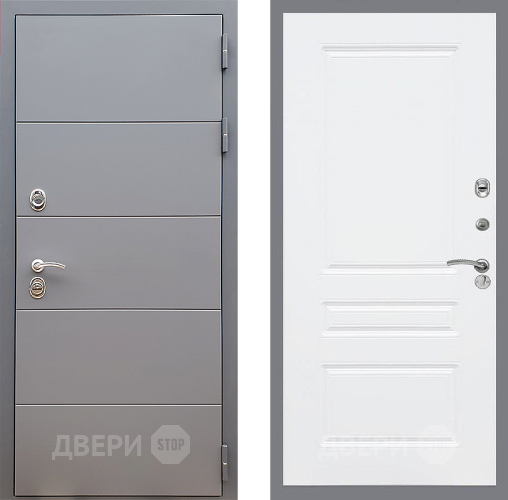 Дверь Стоп АРТ ГРАФИТ ФЛ-243 Силк Сноу в Коломне