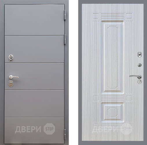 Дверь Стоп АРТ ГРАФИТ ФЛ-2 Сандал белый в Коломне