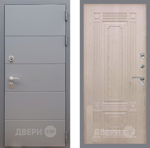 Дверь Стоп АРТ ГРАФИТ ФЛ-2 Беленый дуб в Коломне