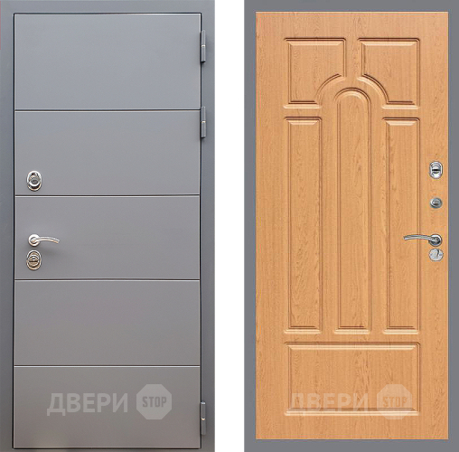 Дверь Стоп АРТ ГРАФИТ ФЛ-58 Дуб в Коломне