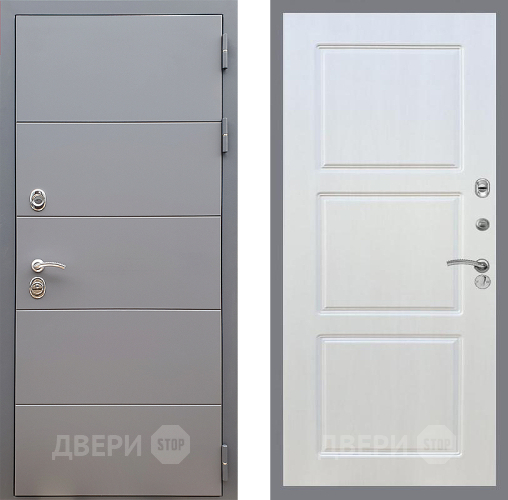 Входная металлическая Дверь Стоп АРТ ГРАФИТ ФЛ-3 Лиственница беж в Коломне