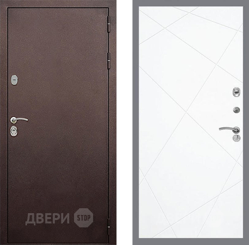Дверь Стоп КЛАССИК Медь ФЛ-291 Силк Сноу в Коломне