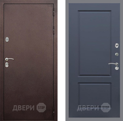 Дверь Стоп КЛАССИК Медь ФЛ-117 Силк титан в Коломне
