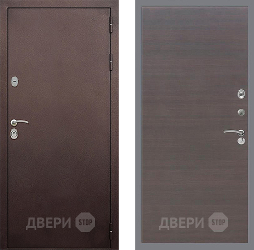 Дверь Стоп КЛАССИК Медь Гладкая венге поперечный в Коломне