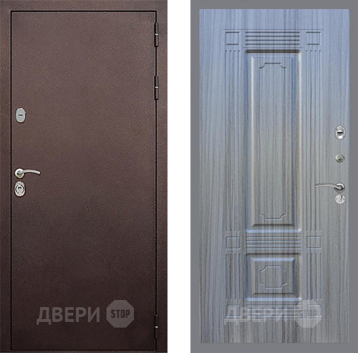Входная металлическая Дверь Стоп КЛАССИК Медь ФЛ-2 Сандал грей в Коломне