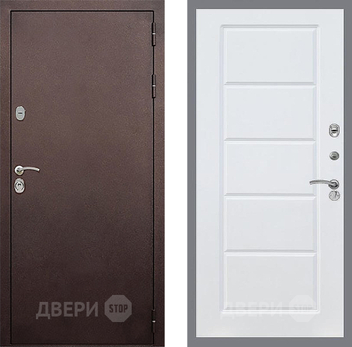 Дверь Стоп КЛАССИК Медь ФЛ-39 Силк Сноу в Коломне